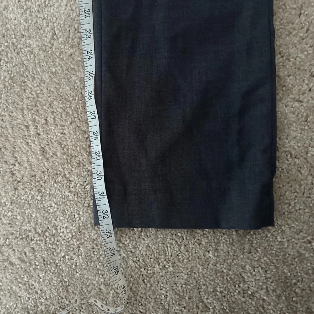 Abercrombie low rise trouser pant charcoal‎ grey size 28 long